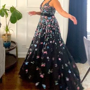 Mac Duggal Sequined Gown with train